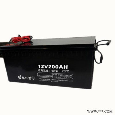 12v200ah太陽能路燈免維護膠體蓄電池ups不間斷大容量電池