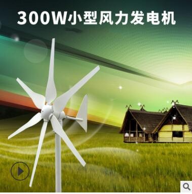 廠家批發300W風力發電機風光互補路燈監控12V用風機家用風電設備