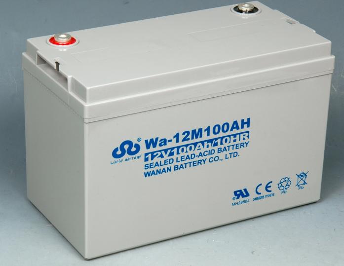 常德市WA-12M24AC萬安免維護蓄電池12V24AH經銷商太陽能電池