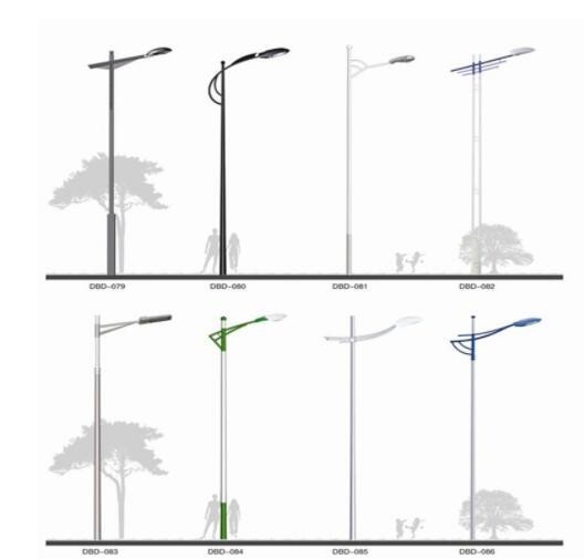 LED市電單臂路燈 新農村建設30W5米6米8米戶外工程照明單臂路燈桿