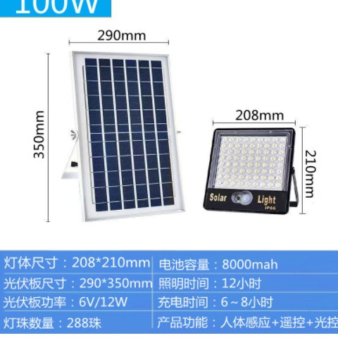 太陽能人體感應燈LED戶外庭院燈太陽能燈家用照明燈太陽能投光燈