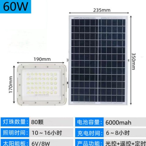 新款LED燈太陽能燈蘋果款投光燈戶外照明庭院燈太陽能投光燈